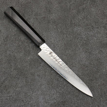  Sakai Takayuki VG10 33 Layer Damascus Petty-Utility  150mm Ebony(6 sided teardrop) Handle - Seisuke Knife