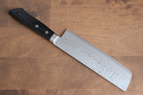 Kunihira Sairyu VG10 Damascus Usuba 165mm Navy blue Pakka wood Handle - Seisuke Knife