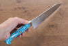 Yu Kurosaki Senko SG2 Hammered Gyuto 180mm Turquoise Handle - Seisuke Knife