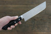 Kunihira Sairyu VG10 Damascus Usuba 165mm with Black Pakkawood Handle - Seisuke Knife