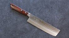  Kunihira Kokuryu VG10 Hammered Usuba 165mm Mahogany Handle - Seisuke Knife