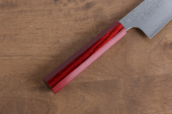Kei Kobayashi SG2 Damascus Gyuto 210mm Red Lacquered Handle - Seisuke Knife