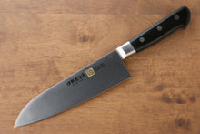  Iseya Molybdenum Santoku 180mm with Black Micarta Handle - Seisuke Knife