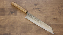  Seisuke Tsukikage AUS10 Migaki Finished Hammered Damascus Kiritsuke 240mm Oak Handle - Seisuke Knife