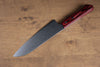 Anryu VG10 Damascus Santoku 170mm with Red Pakkawood Handle - Seisuke Knife