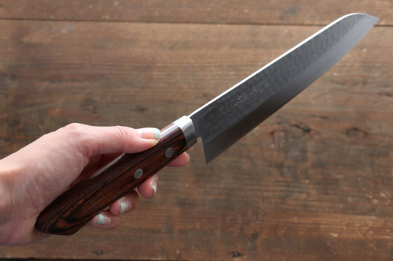 Kunihira VG1 Hammered Gyuto 180mm Mahogany Handle - Seisuke Knife