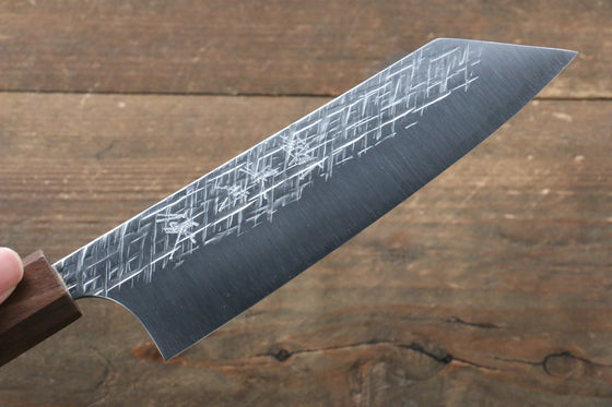 Yu Kurosaki Raijin Cobalt Special Steel Hammered bunka 165mm Walnut Handle - Seisuke Knife