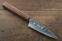  Yu Kurosaki Raijin Cobalt Special Steel Hammered Petty-Utility 120mm Walnut Handle - Seisuke Knife