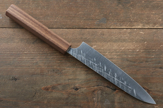 Yu Kurosaki Raijin Cobalt Special Steel Hammered Petty-Utility 150mm Walnut Handle - Seisuke Knife