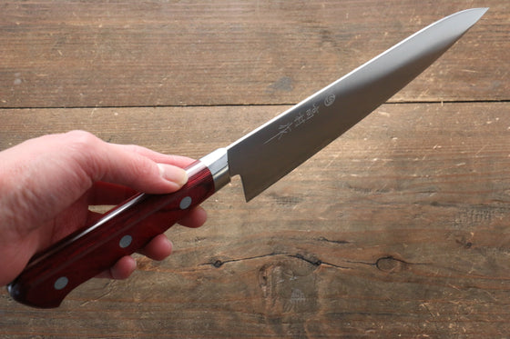 Takamura Knives SG2 Gyuto 180mm with Red Pakkawood Handle - Seisuke Knife