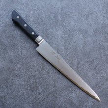  Seisuke VG5 Hammered Kasumitogi Sujihiki 240mm Black Pakka wood Handle - Seisuke Knife
