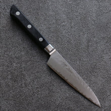  Seisuke VG5 Hammered Kasumitogi Petty-Utility 120mm Black Pakka wood Handle - Seisuke Knife