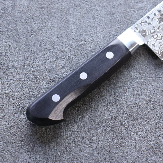 Seisuke AUS10 45 Layer Damascus Gyuto 180mm Black Pakka wood Handle - Seisuke Knife
