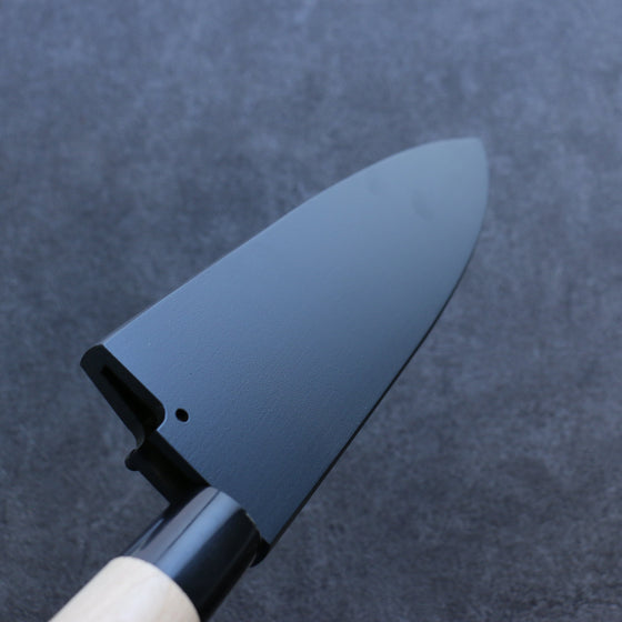 Black Magnolia Sheath for 225mm Deba with Plywood pin 金子 - Seisuke Knife