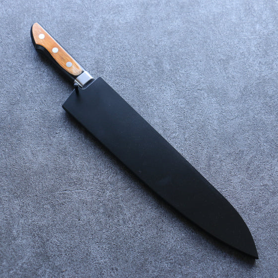 Black Magnolia Sheath for 270mm Gyuto with Plywood pin 金子 - Seisuke Knife