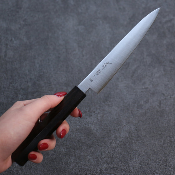 Seisuke SG2 Petty-Utility 135mm Ebony Wood Handle - Seisuke Knife