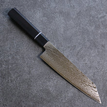  Seisuke AUS10 Mirror Crossed Bunka 180mm Black Pakka wood Handle - Seisuke Knife