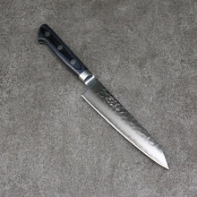  Seisuke Aotsuchi AUS10 Hammered Kiritsuke Petty-Utility 145mm Navy blue Pakka wood Handle - Seisuke Knife