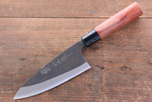  Nao Yamamoto White Steel No.1 Kurouchi Deba 150mm with Bubinga Wood Handle - Seisuke Knife
