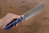 Kunihira VG1 Hammered Usuba 165mm Blue Pakka wood Handle - Seisuke Knife