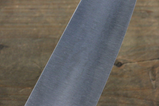 Ogata White Steel No.2 Damascus Santoku 165mm with Shitan Handle - Seisuke Knife
