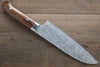 Takeshi Saji SG2 Black Damascus Santoku 180mm Ironwood Handle - Seisuke Knife