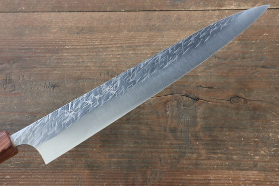 Yu Kurosaki Raijin Cobalt Special Steel Hammered Sujihiki 270mm - Seisuke Knife