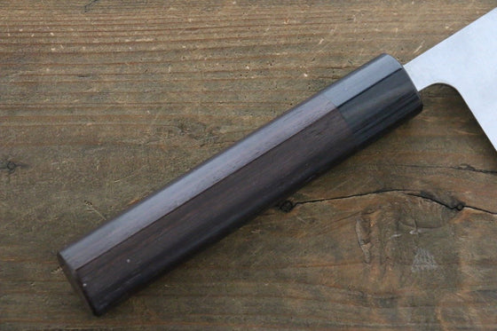 Ogata White Steel No.2 Damascus Gyuto 210mm with Shitan Handle - Seisuke Knife