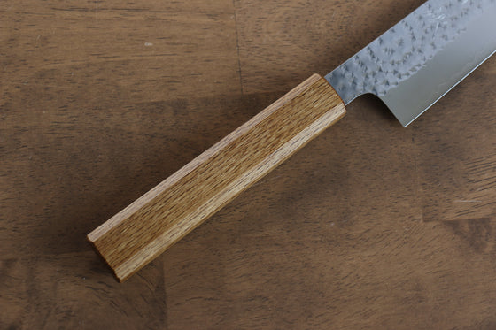 Yu Kurosaki Senko SG2 Hammered Sujihiki 240mm Live oak Lacquered Handle - Seisuke Knife