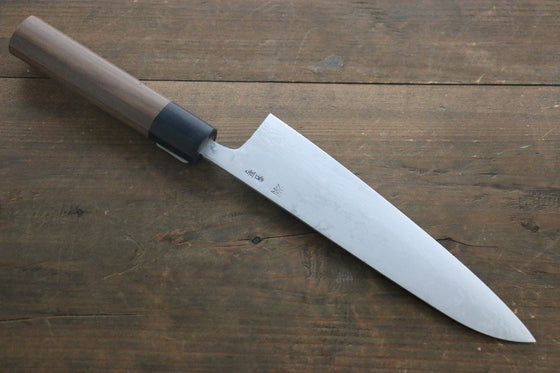Shigeki Tanaka Blue Steel No.2 Damascus Gyuto 180mm with Walnut Handle - Seisuke Knife