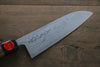 Shigeki Tanaka Blue Steel No.2 Damascas Santoku Japanese Chef Knife 165mm - Seisuke Knife