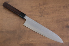  Makoto Kurosaki VG10 Maru Hammered Damascus Gyuto 210mm with Shitan Handle - Seisuke Knife