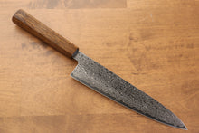  Seisuke ZA-18 Mirrored Finish Damascus Gyuto 210mm Oak Handle - Seisuke Knife