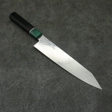  Seisuke AUS10 Mirror Crossed Kiritsuke Gyuto210mm Black Pakka wood Handle - Seisuke Knife