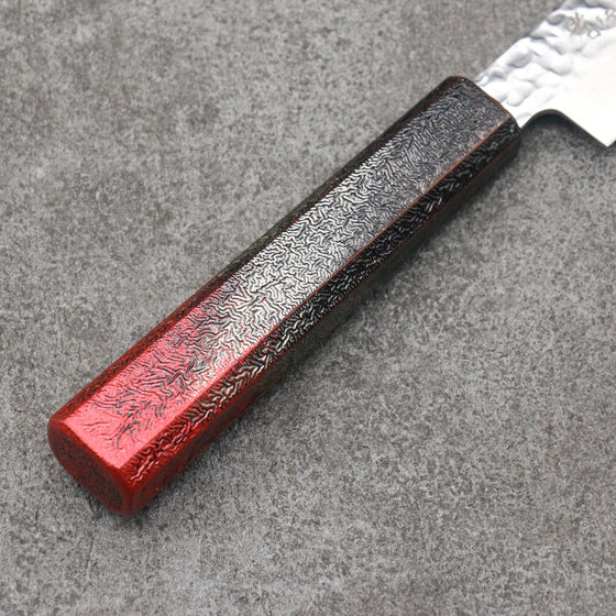 Sakai Takayuki Rinnou VG10 33 Layer Damascus Petty-Utility180mm Red Lacquered Handle - Seisuke Knife
