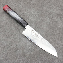  Sakai Takayuki Rinnou VG10 33 Layer Damascus Santoku Japanese Knife 170mm Red Lacquered Handle - Seisuke Knife