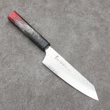  Sakai Takayuki Rinnou VG10 33 Layer Damascus Kengata Santoku Japanese Knife 160mm Red Lacquered Handle - Seisuke Knife