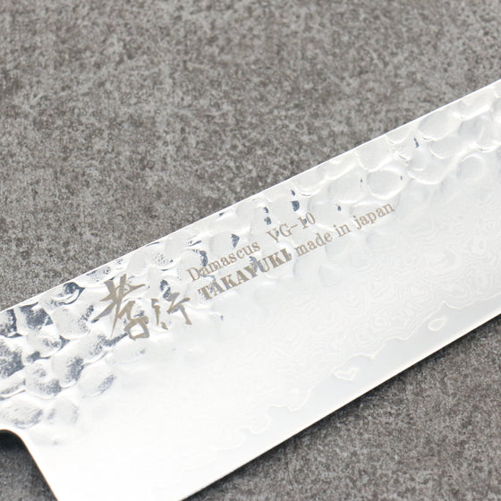 Sakai Takayuki Rinnou VG10 33 Layer Damascus Gyuto210mm Blue Lacquered Handle - Seisuke Knife