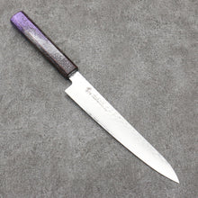  Sakai Takayuki Rinnou VG10 33 Layer Damascus Petty-Utility Japanese Knife 180mm Purple Lacquered  Handle - Seisuke Knife