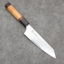  Sakai Takayuki VG10 33 Layer Damascus Kengata Santoku Japanese Knife 160mm Mountain cherry (12 sided) Handle - Seisuke Knife