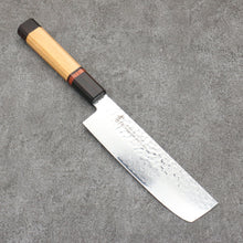  Sakai Takayuki VG10 33 Layer Damascus Nakiri Japanese Knife 170mm Mountain cherry (12 sided) Handle - Seisuke Knife