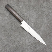  Seisuke Silver Steel No.3 Kiritsuke Petty-Utility150mm Ebony Wood Handle - Seisuke Knife