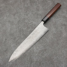  Nao Yamamoto VG10 Black Damascus Gyuto Japanese Knife 240mm Shitan Handle - Seisuke Knife