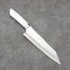 Takeshi Saji SRS13 Hammered Damascus Kiritsuke Gyuto180mm White Corian Handle - Seisuke Knife