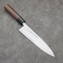  Hideo Kitaoka White Steel No.2 Damascus Mioroshi Deba Japanese Knife 210mm Shitan Handle - Seisuke Knife