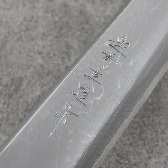 Hideo Kitaoka White Steel No.2 Damascus Mioroshi Deba210mm Shitan Handle - Seisuke Knife