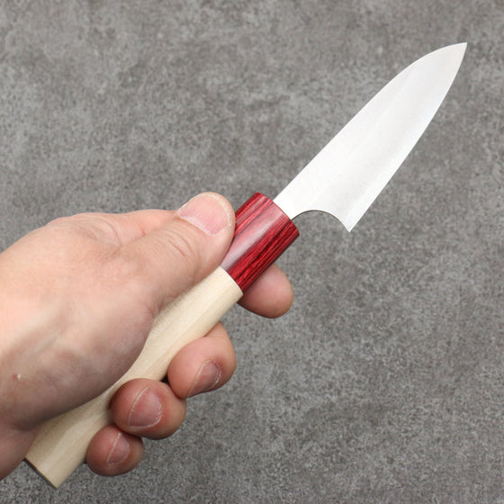 Masakage Yuki White Steel No.2 Nashiji Paring75mm Magnolia Handle - Seisuke Knife