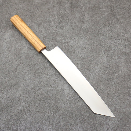 Seisuke Silver Steel No.3 Migaki Polish Finish Kiritsuke Gyuto240mm White Oak Handle - Seisuke Knife