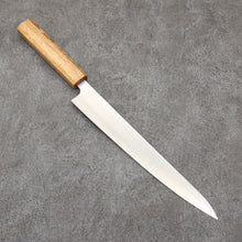  Seisuke Silver Steel No.3 Migaki Polish Finish Sujihiki240mm White Oak Handle - Seisuke Knife
