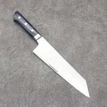  Seisuke Blue Steel No.2 Nashiji Kiritsuke Santoku Japanese Knife 195mm Navy blue Pakka wood Handle - Seisuke Knife